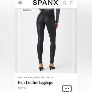 SPANX Feaux Leather Leggings